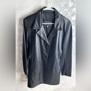 Italian Black Leather Jacket